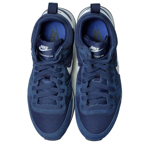 Nike Rubber Internationalist Mid Midnight Navy Shoe 859478 in Blue for Men - Lyst