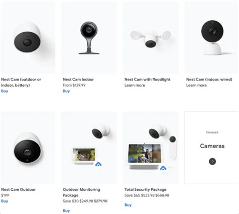 Unannounced Google Nest security cameras appear on Google's online ...