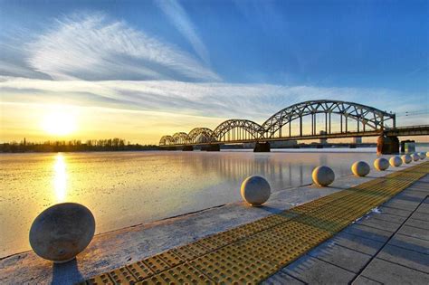 Railroad bridge over river Daugava. Riga Riga, Railroad Bridge, Sydney ...