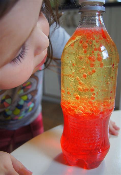 Lava Lamp Experiment, Science At Home - "Making Montessori Ours"