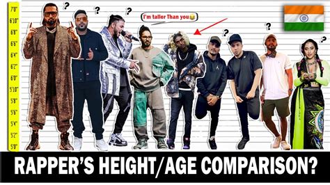 Indian Rappers Height/Age Comparison [2021] - YouTube