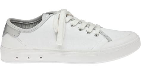 Rag & bone Standard Issue Canvas Sneakers in Silver (White/Silver) | Lyst