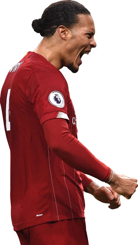 Virgil van Dijk Liverpool football render - FootyRenders