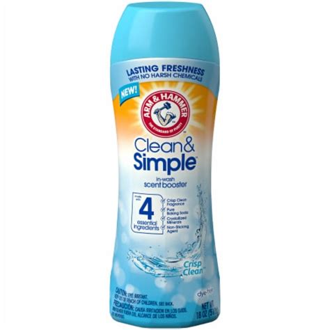 Arm & Hammer Clean & Simple Crisp Clean Scent Boosters, 18 oz - Kroger