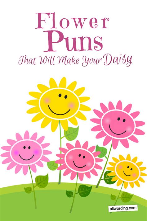 This List of Flower Puns Will Make Your Daisy | Flower puns, Thank you ...