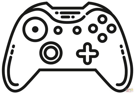 Coloriage - Manette Xbox | Coloriages à imprimer gratuits