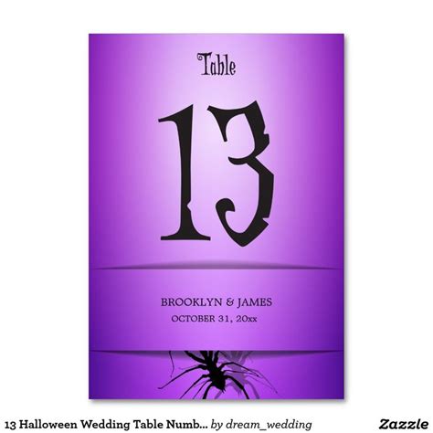 13 Halloween Wedding Table Numbers Orange Spider | Wedding table numbers, Wedding table, Wedding ...