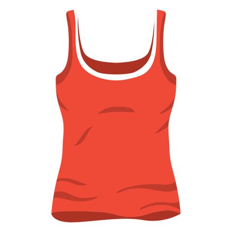 Icono de camiseta sin mangas de mujer roja - Descargar PNG/SVG transparente