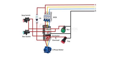 Dol starter connection diagram | Dol motor starter wiring diagram ...