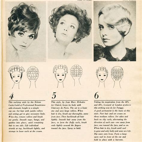 Vintage Pin Curl Setting Patterns