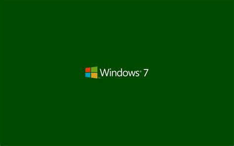 simple background, minimalism, text, logo, green, Microsoft Windows, brand, Windows 7, operating ...
