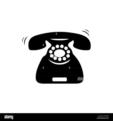 Telephone icon or logo isolated sign symbol vector illustration ...