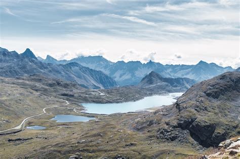 Premium Photo | Bernina alpine pass in switzerland