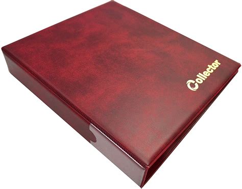 COLLECTOR Coin Album for 221 mix sizes coins from small till large coin – with pages and red ...