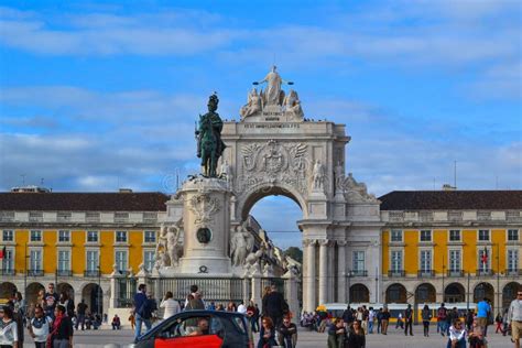 The Historic Buildings in Lisbon, Portugal. Editorial Stock Image ...