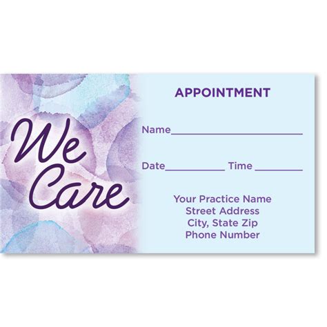 Medical Appointment Cards - Always Azure