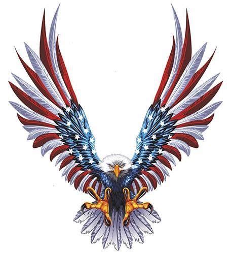 Eagle And Flag Drawing at GetDrawings | Free download