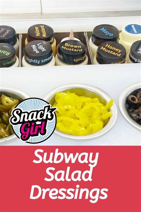 Subway Salad Dressings