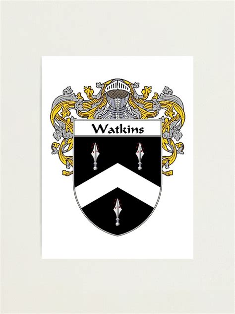 "Watkins Coat of Arms / Watkins Family Crest" Photographic Print by IrishArms | Redbubble