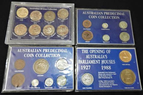 Lot - Four Complete Australian Coin Collections