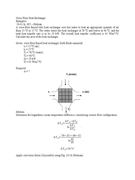 Cross Flow Heat Exchanger | PDF | Heat Exchanger | Heat Transfer