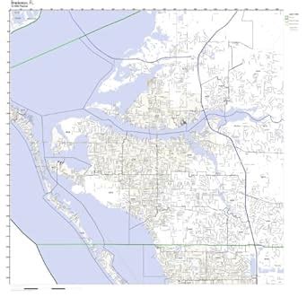 Amazon.com: Bradenton, FL ZIP Code Map Laminated : Office Products