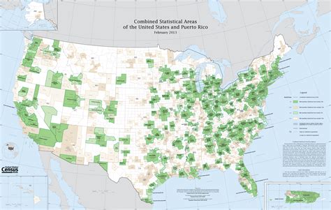 Map of Combined Statistical Areas in the United States [3850x2446] : r ...