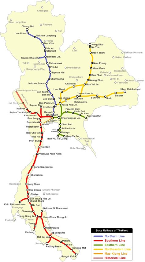 Map of Thailand - JohoMaps