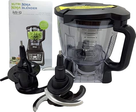 Ninja 64oz (8 Cup) Food Processor Bowl Locking Lid Blade Kit for BN801 BL910 BL680 BL681 BL682 ...