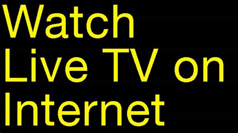 Watch Live TV on Internet - TV-in-PC - FREE Satellite TV on PC - YouTube