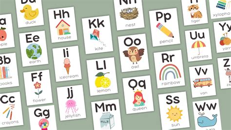 Alphabet Flash Cards, ABC, Children, Kids, Montessori, Classroom ...