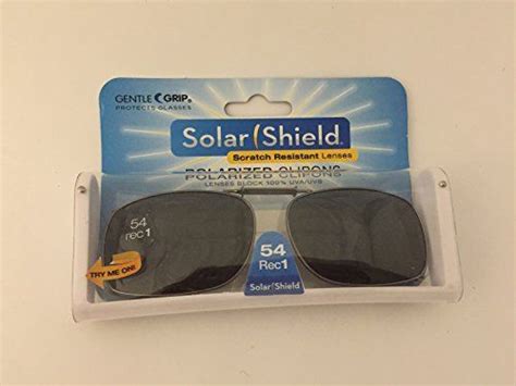 Solar Shield 54 Rec 1 Full Frame Polarized Clip on Glasses Blocks 100 Uvauvb -- Check this ...