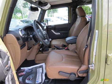 Black/Dark Saddle Interior 2013 Jeep Wrangler Unlimited Rubicon 4x4 Photo #82771330 | GTCarLot.com