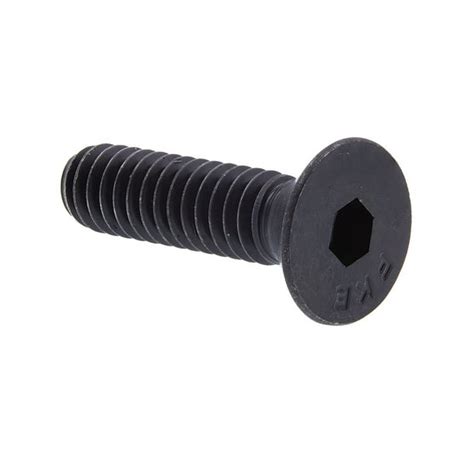 Socket Cap Screws, Flat Head, Hex (Allen) Drive, 1/4 in-20 X 1 in, Black Oxide Coated Steel, 50 ...