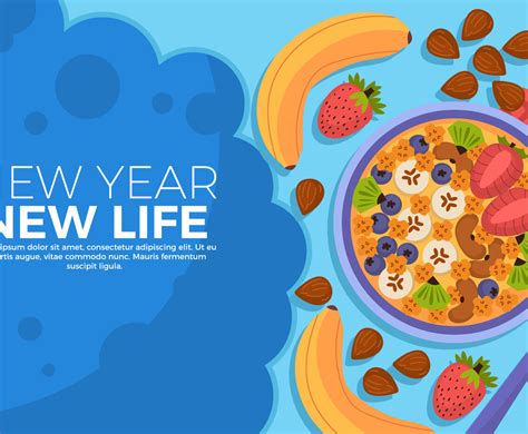 New Year Resolution Background Template | FreeVectors