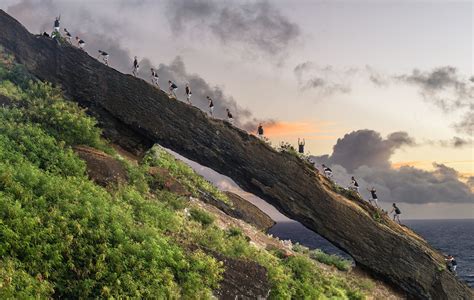 Koko Crater Arch | Composite image of a hiker climbing the K… | Flickr Moving To Hawaii, Hawaii ...