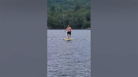 Peddle board, Super Sup board lake water WIPE OUT! - YouTube