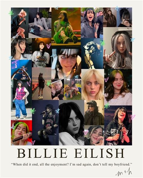 BILLIE EILISH Collage Art Print - Etsy