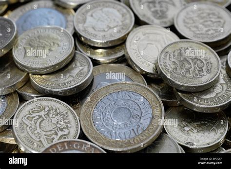 British pound coins Stock Photo - Alamy