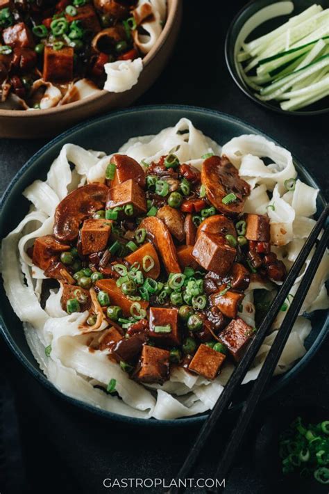 Vegan Jajangmyeon (Korean Black Bean Sauce Noodles) - Gastroplant