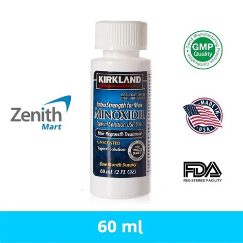 Kirkland Signature Minoxidil 5% Topical Solution – 60ml - Zenith Mart