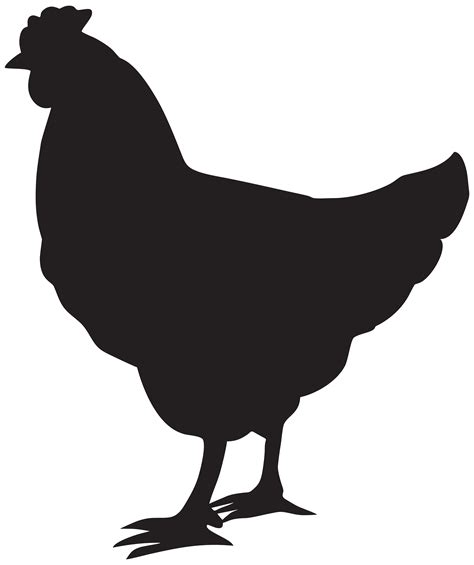 Chicken Silhouette Clipart | Free download on ClipArtMag