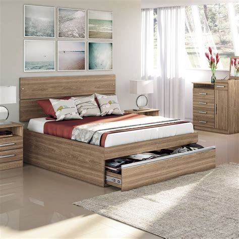 Cama 2 Plazas Cajon Dormitorio Muebles Envios Gratis Mdeo | Mercado Libre