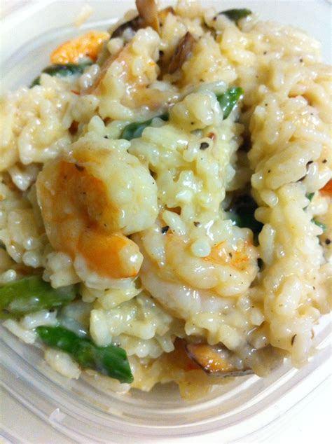 Shrimp, asparagus and mushroom risotto | Food preperation, Fish dishes, Food