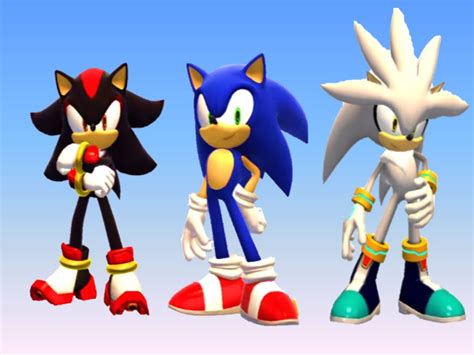 Sonic Vs Shadow Vs Silver Wallpaper