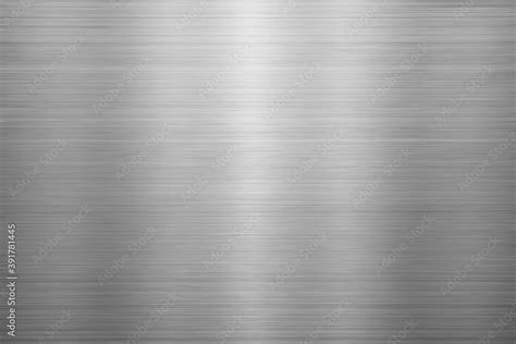 Silver metal texture of brushed stainless steel plate with the reflection of light. 스톡 사진 ...