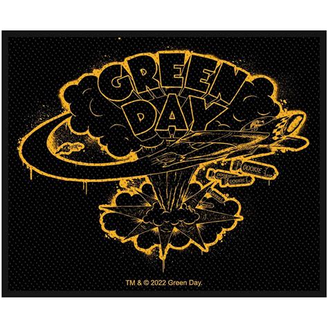 Green Day Standard Woven Patch: Dookie. Wholesale Only & Official Licensed