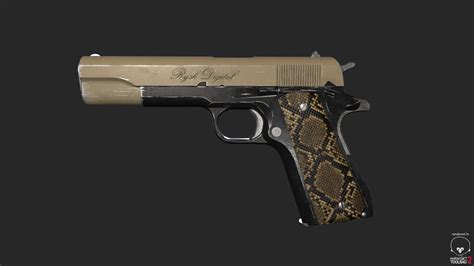 ArtStation - Custom M1911A1, Ryszard Klimczewski | M1911a1, Custom, Artwork