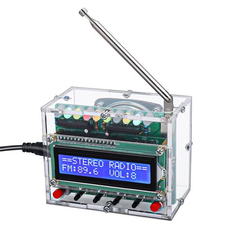 Buy FM Radio Kit, Icstation Soldering Projects Radio with LED Flashing ...