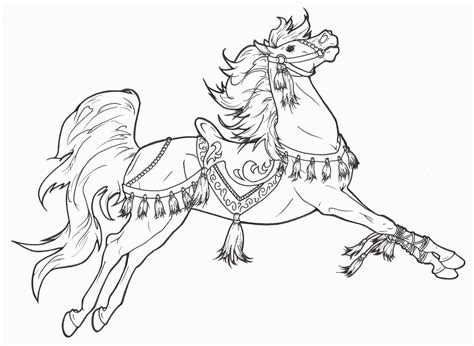 coloring pages to print horses - Clip Art Library